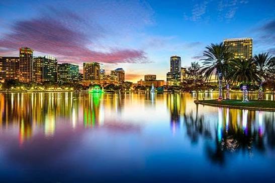 Central Orlando Waterfront City View