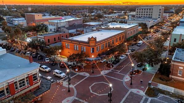 Downtown Sanford Birds Eye view 